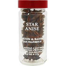 Morton & Bassett Whole Star Anise, 0.6 oz Non-GMO, Salt-Free, Bold and Licorice-Flavored Spice for Teas, Soups & Asian Cuisine