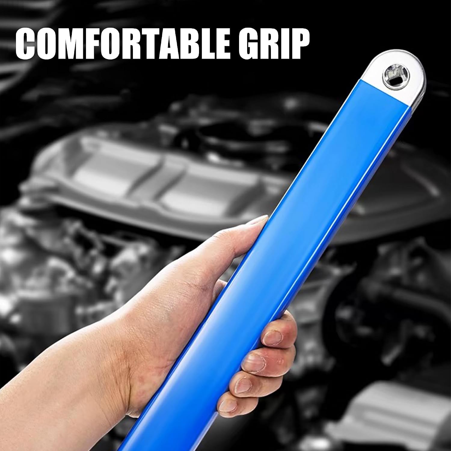 Blue Universal Extensions Wrench for Small Place,Impact Ready Offset Extension Wrench, Tight Reach Extension Wrench Set, Socket Wrenches with 1/2", 1/4" and 3/8" Square Drive Adapters