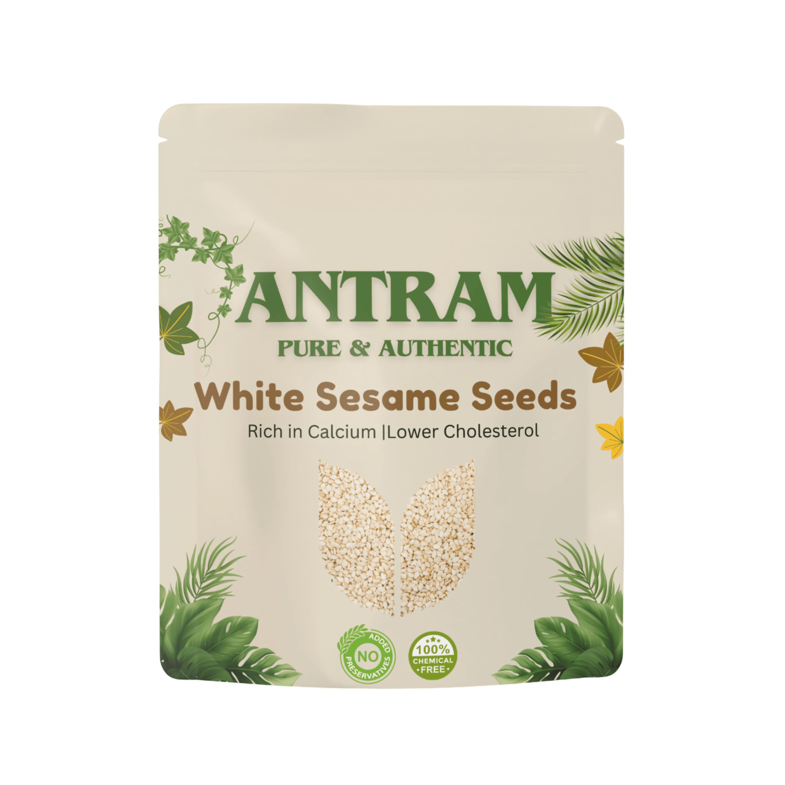 Antram Pure & Premium White Sesame Seeds for Eating 700 gm, Rich in Protein, Dietary Fiber, Calcium & Antioxidants for Weight Management | Non-GMO, Gluten‑Free Safed Til-image-6