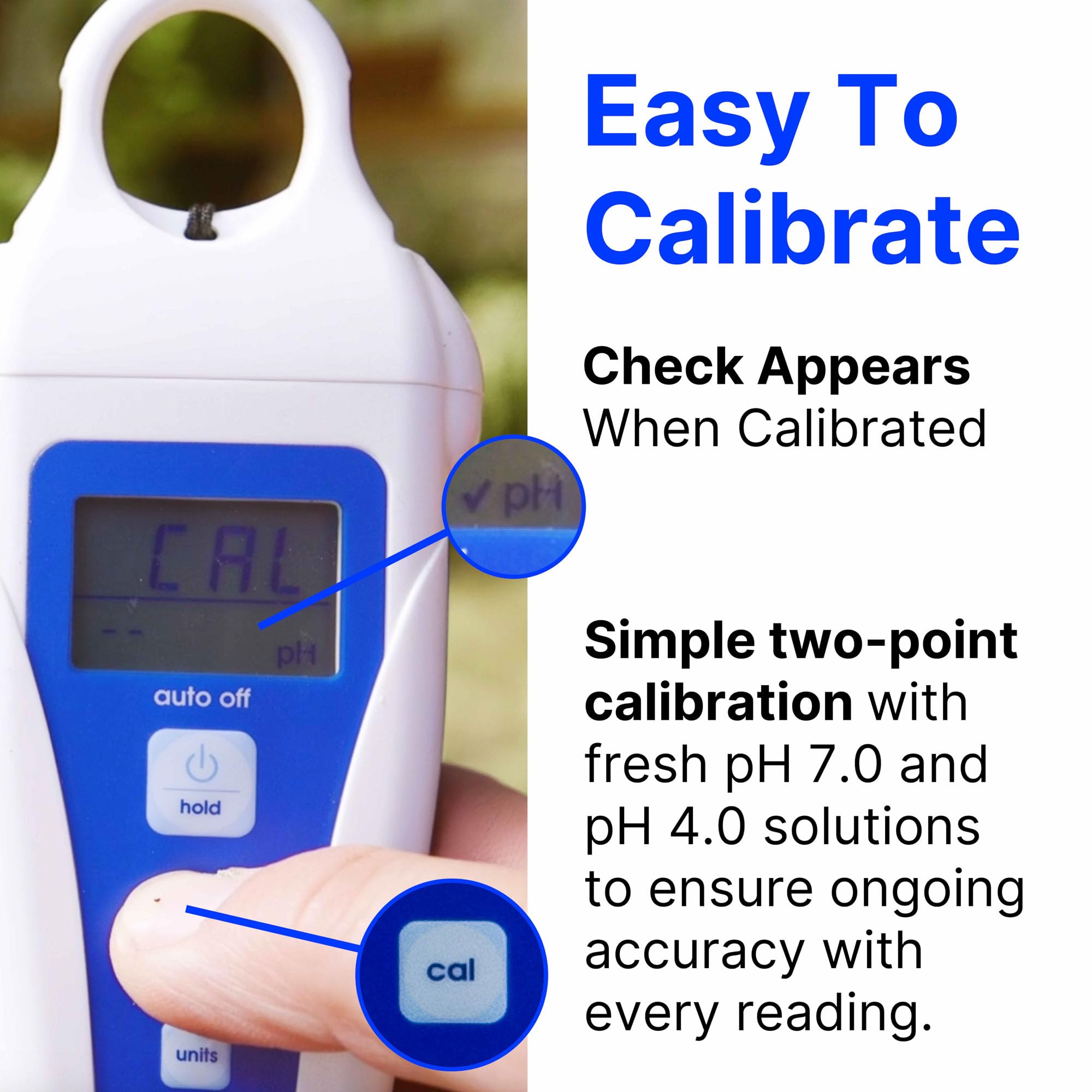 Bluelab PENSOILPH Soil pH Pen, Digital Meter and Water Test Kit