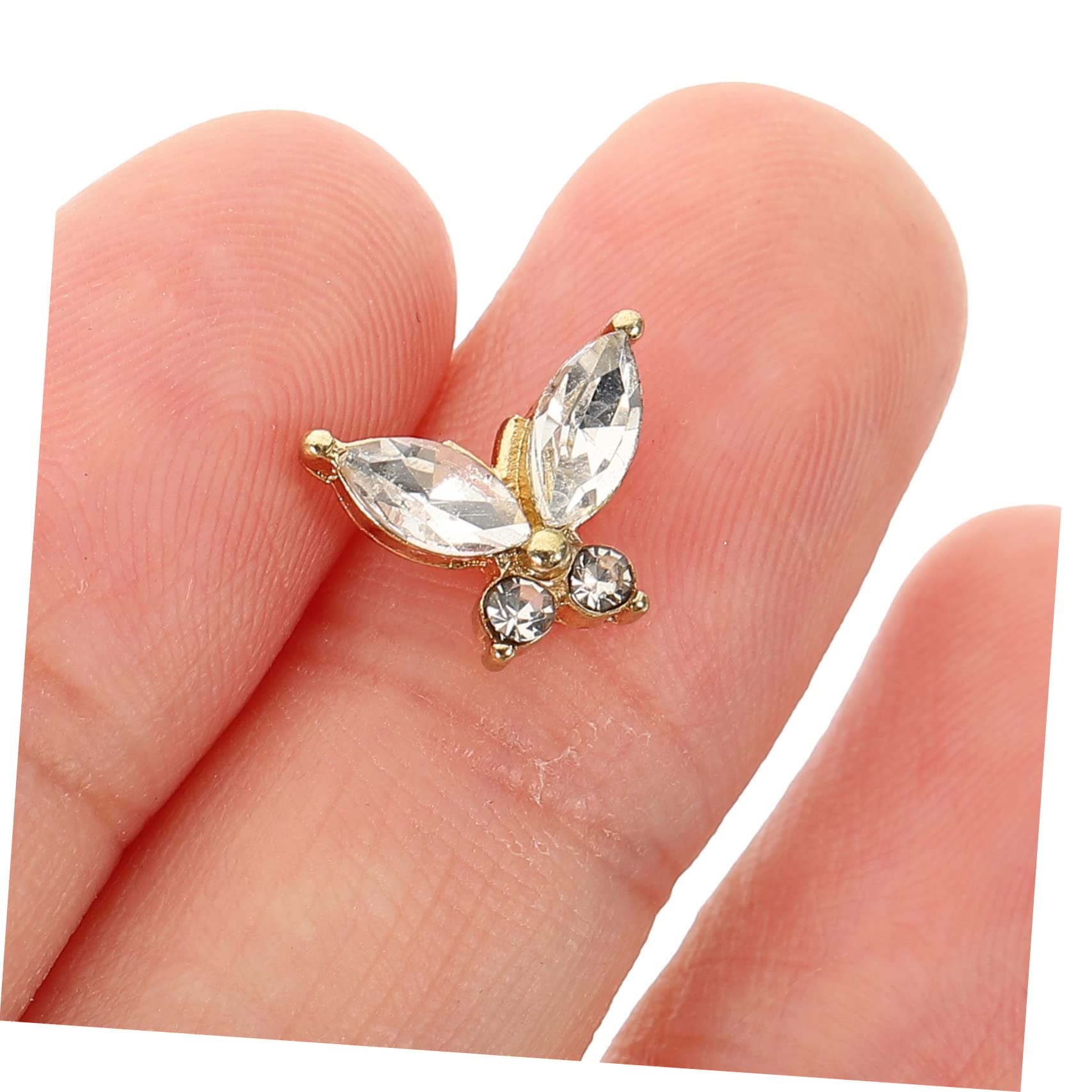 80 piezas Nail Art Accesorios Gracy, decoración de uñas para arte de uñas, decoración de uñas de Navidad, decoración de uñas, colgante de uñas pequeñas, joya de Navidad, circón