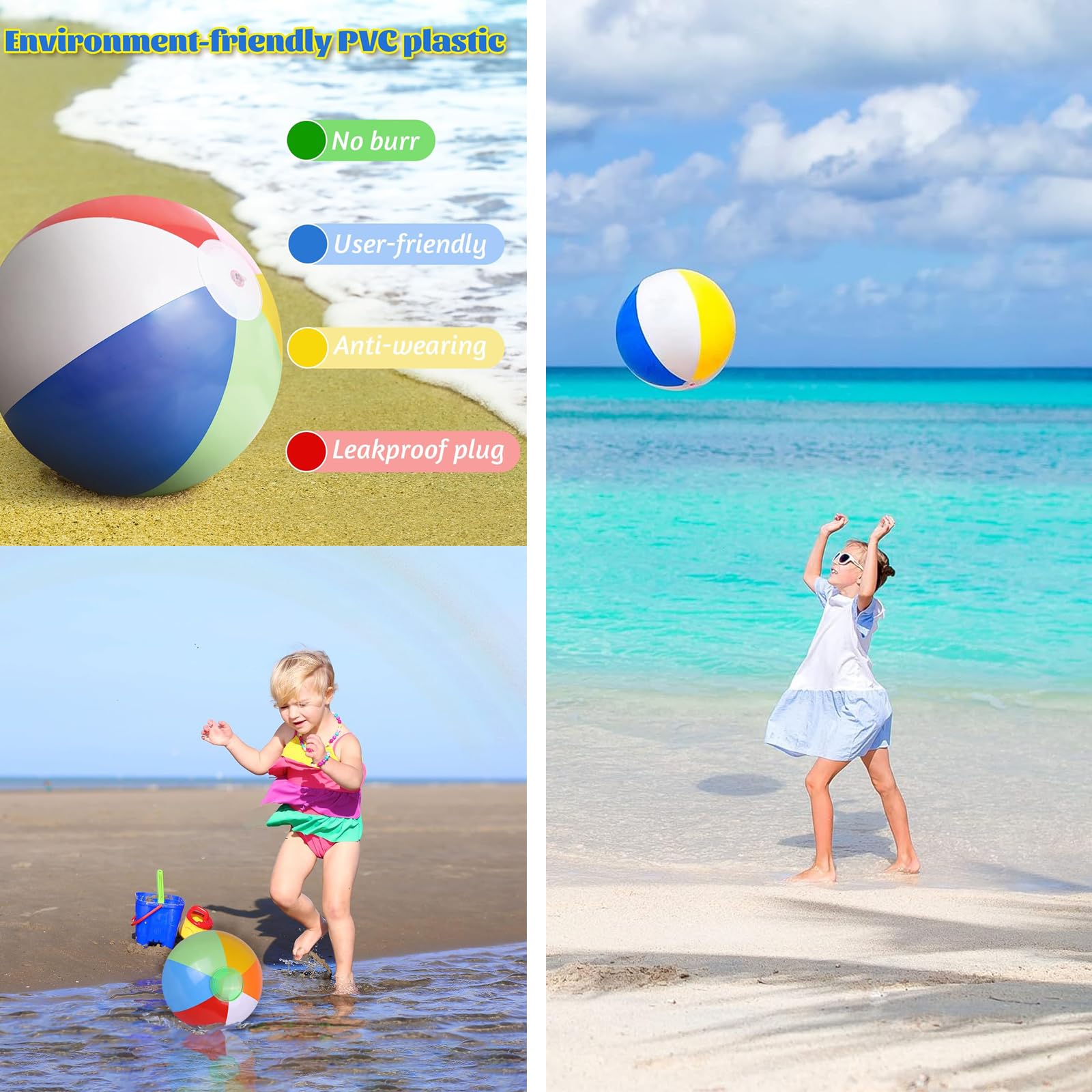 Custom 16 Rainbow Beach Ball - Bargains Group