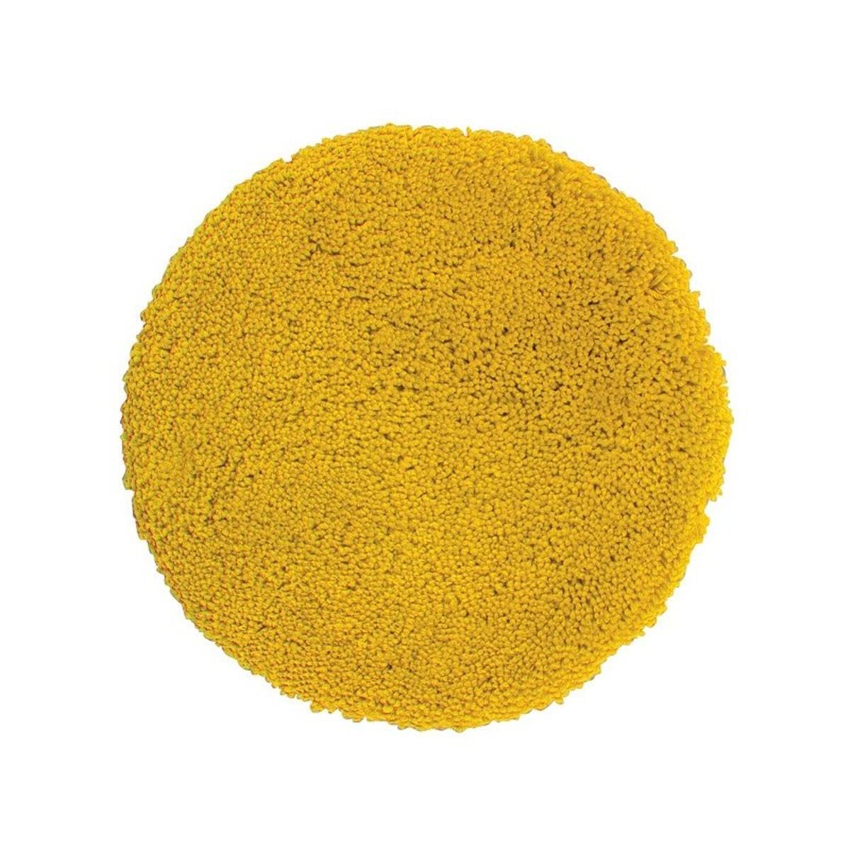 Spirella - Alfombra de baño Redonda de Microfibra Highland - Antideslizante, de Secado rápido y Lavable - 100% poliéster Duradero y Resistente - Azafrán - Ø60 cm