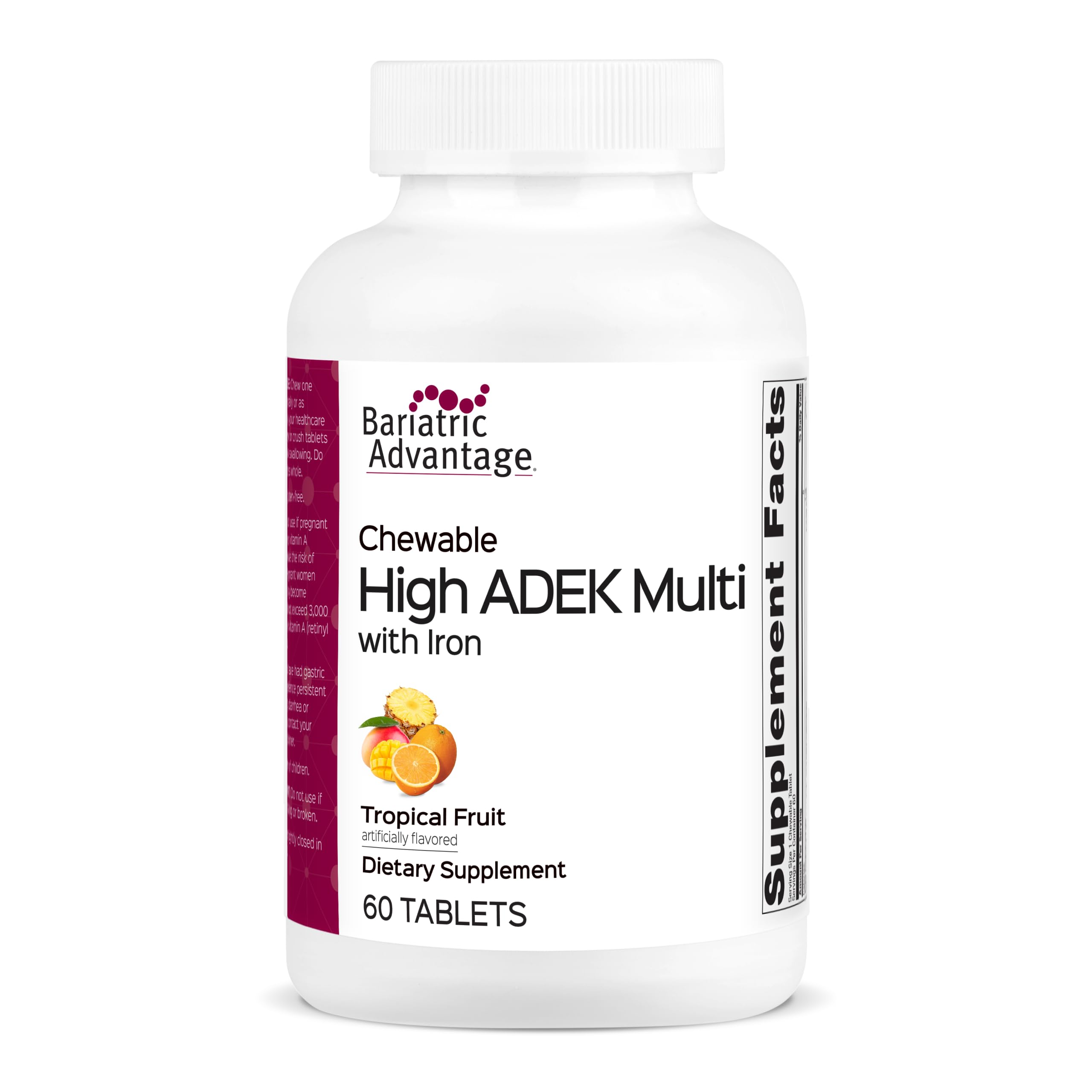 Amazon.com: Bariatric Advantage Chewable High ADEK with Iron