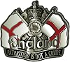 Pinhead ENGLAND STICKER PATRIOTISM IS NOT A CRIME - Ideal for cars, tablets, laptops, phones, scooters.