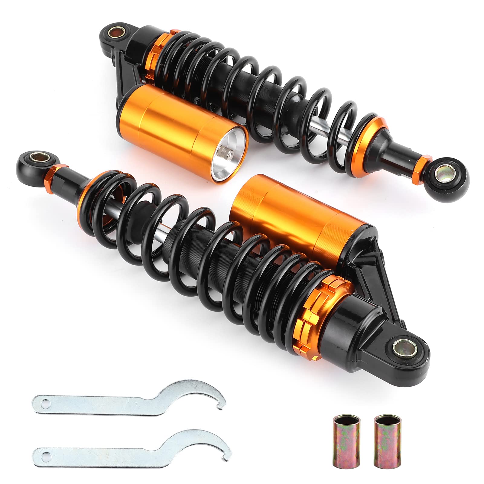Akozon Tylne Amortyzatory 2 Szt. Amortyzatorów Powietrznych 340 Mm / 13,38 Cala Amortyzator Tylnego Zawieszenia dla Motocykla Dirt Bike