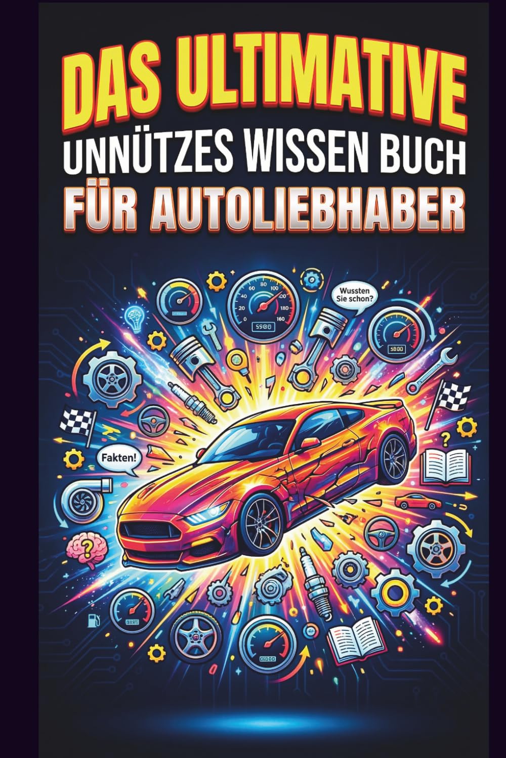 Das Ultimative Unnützes Wissen Buch Für Autoliebhaber: 500 Überraschende, Verrückte und Lustige Fakten über Autos, Motoren und Autofahrer – Perfekte Geschenke für Autoliebhaber