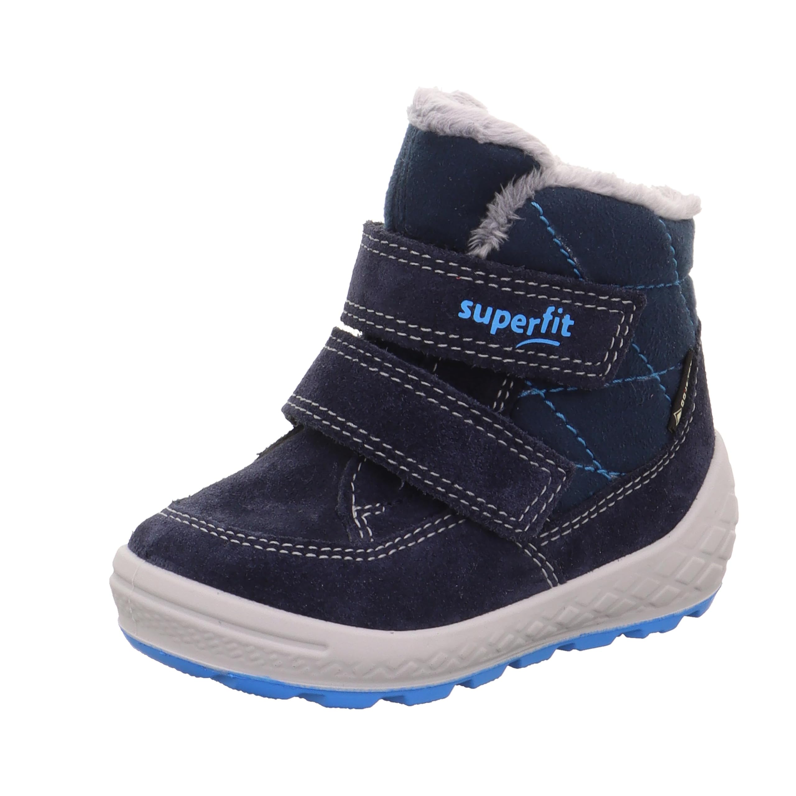 Superfit Boys GROOVY warm gefütterte Gore-Tex Stiefel, BLAU/TÜRKIS 8000