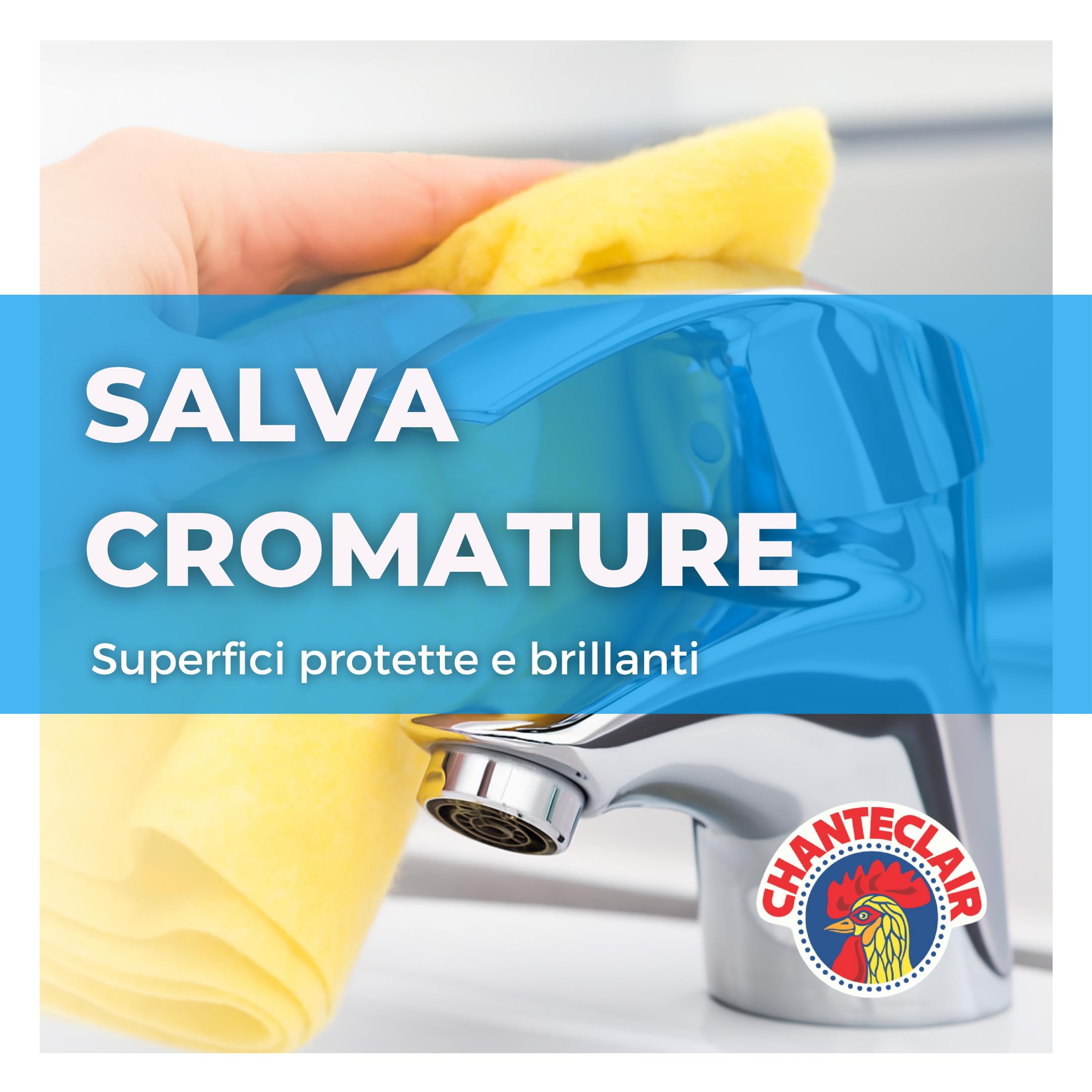 Chanteclair - Bagno Anticalcare, Doppia Azione: Rimuove il Calcare e lo Sporco, Pulito Brillante, Forza&Igiene - 625 ml