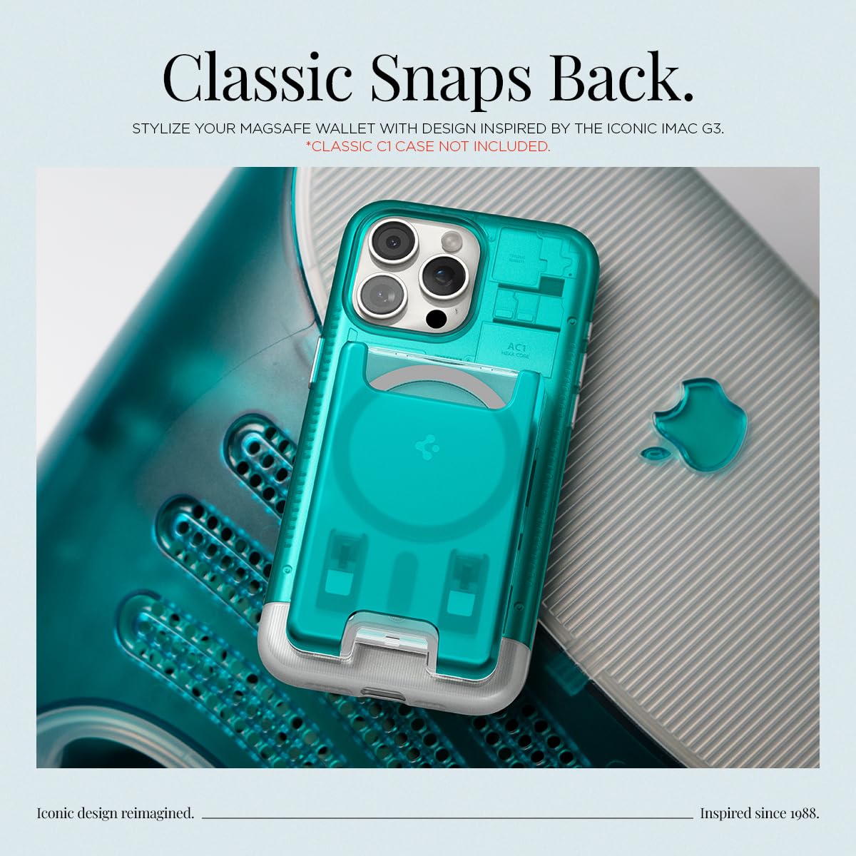Spigen Classic C1 MagFit Magnetic MagSafe Wallet Card Holder 3-Cards Compatible with iPhone 17/16/15/14/13/12 Series and PixelSnap Cases for Pixel 10 Series - Image 2