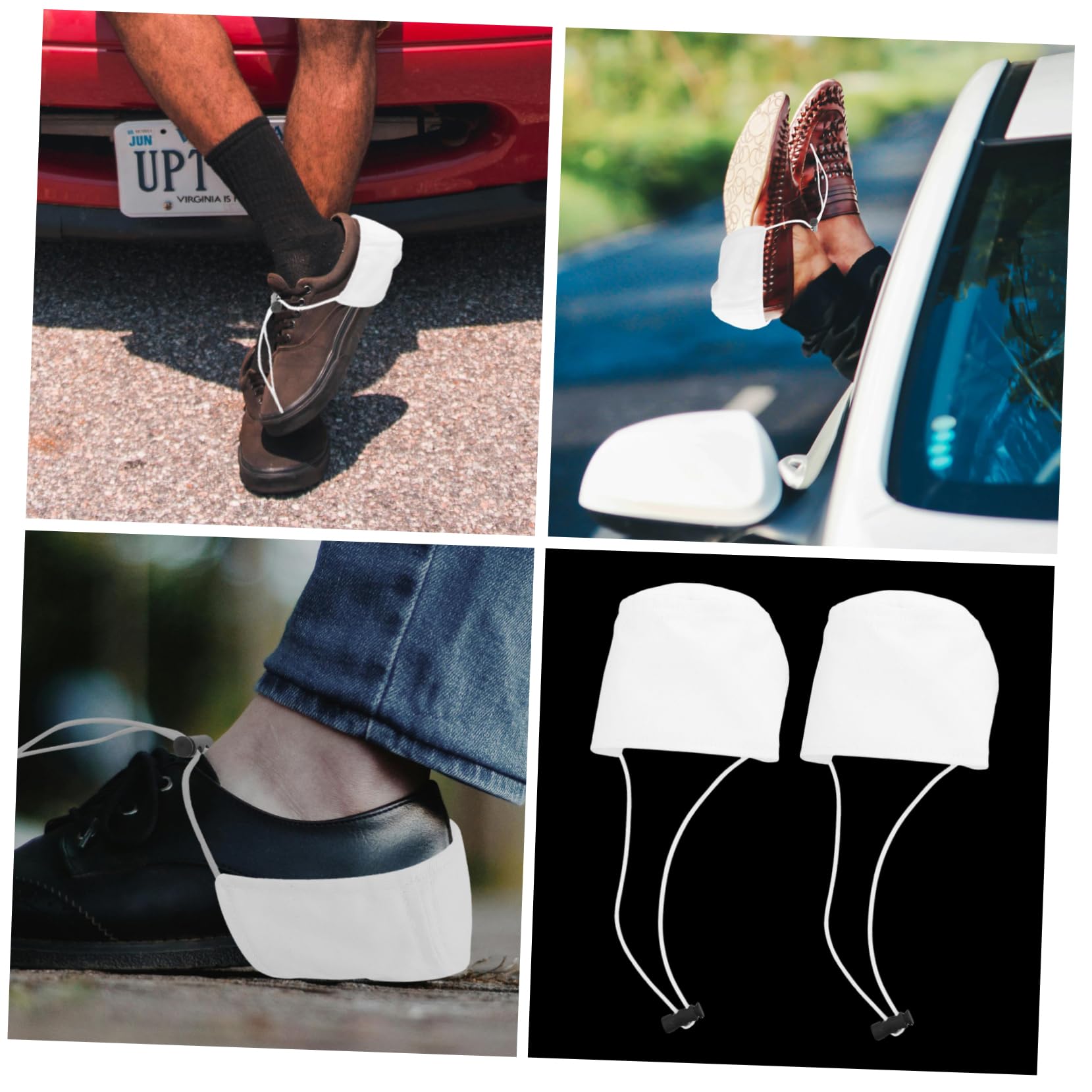 Baluue 10pezzi Coperture Per Tacchi Resistente All Usura Per Guida Di Coprischi Per Scarpe Alta Protezione Per Tallone Accessorio Per Donne e Uomini Facile Da Indossare e Rimuovere