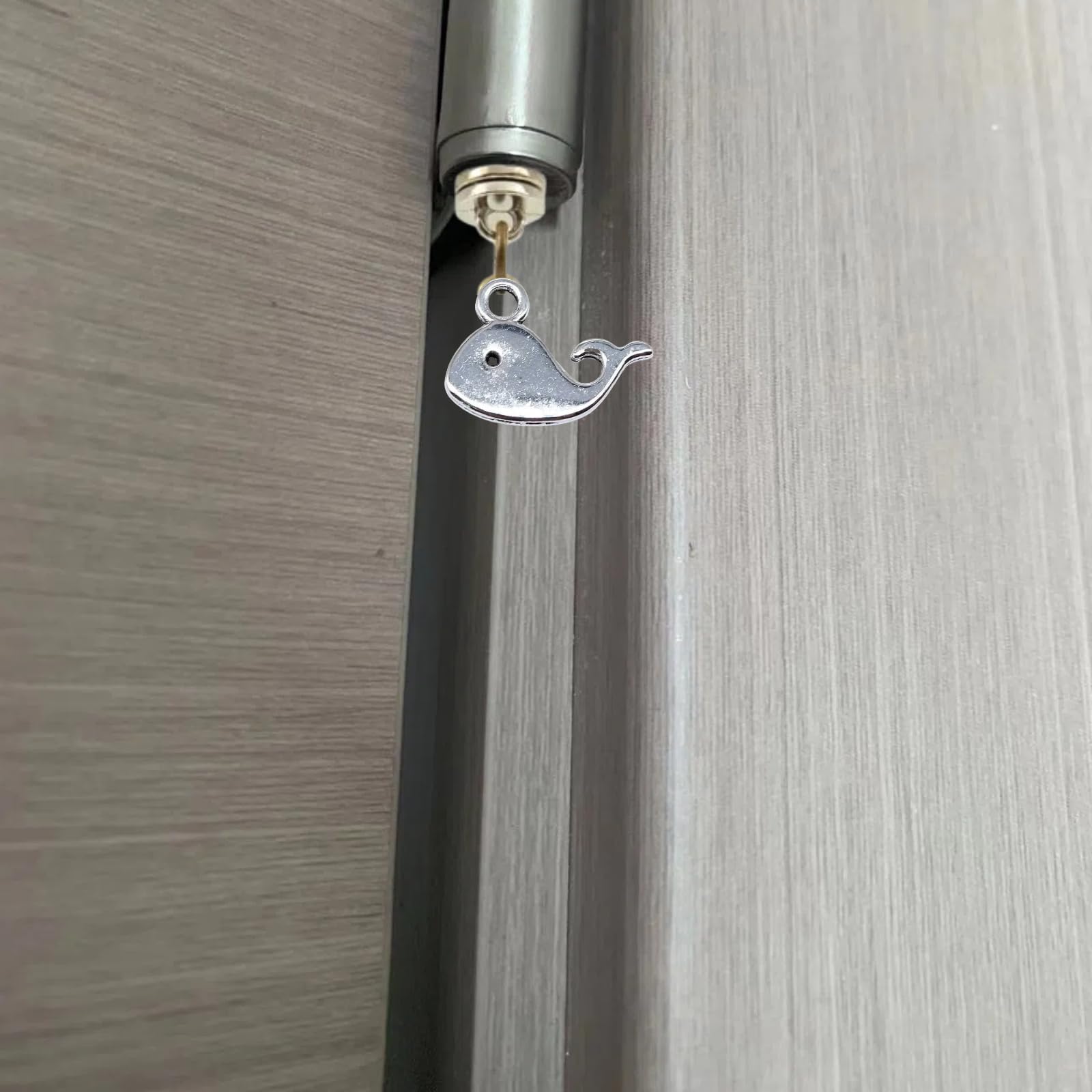 Silver Hinge Head Home Decoration Fish,Magnetic Hinge Dropper Hanging,Magnetic Hinge Head Toppers,Door Hinge Pin Topper