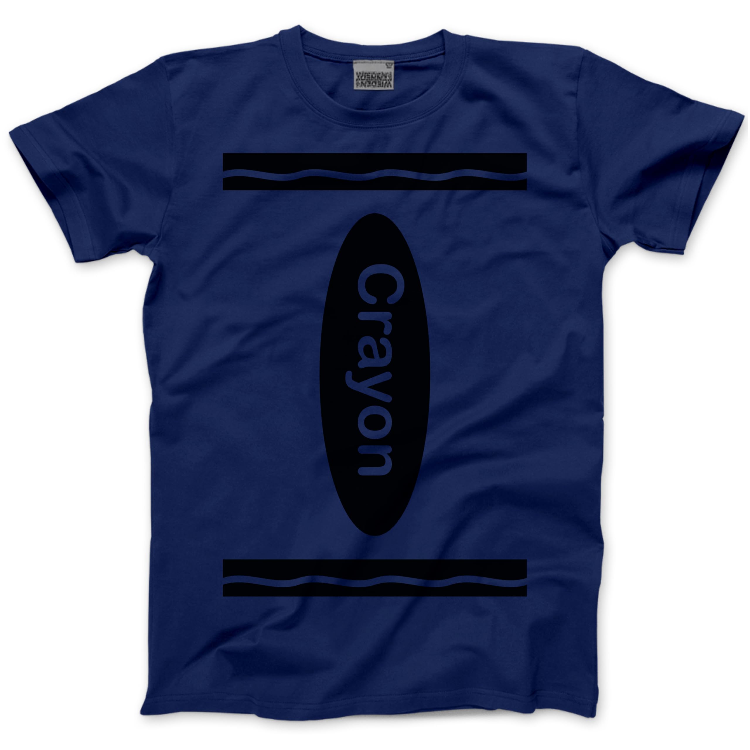 Group Costume Outfit - Crayon Tshirt Matching Tees Halloween Top C Fancy Dress Party Team Tops Colourful Beginning with C T-Shirt - M Navy