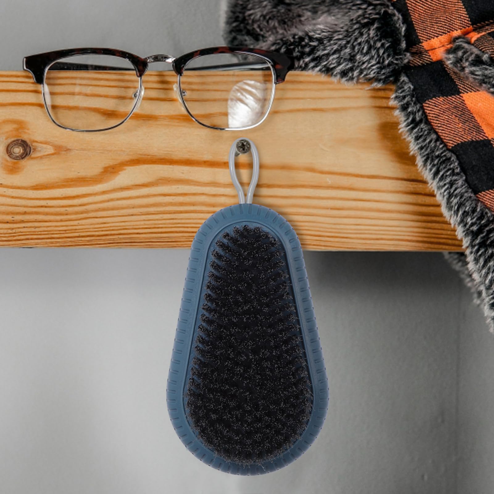FRCOLOR 6piezas Cepillos De Limpieza De Ropa y Calzado Cepillos Multifuncionales Para Cocina y Baño Suaves y Eficaces Para Manchas y Zapatos Almacenamiento Práctico Anillo Colgante