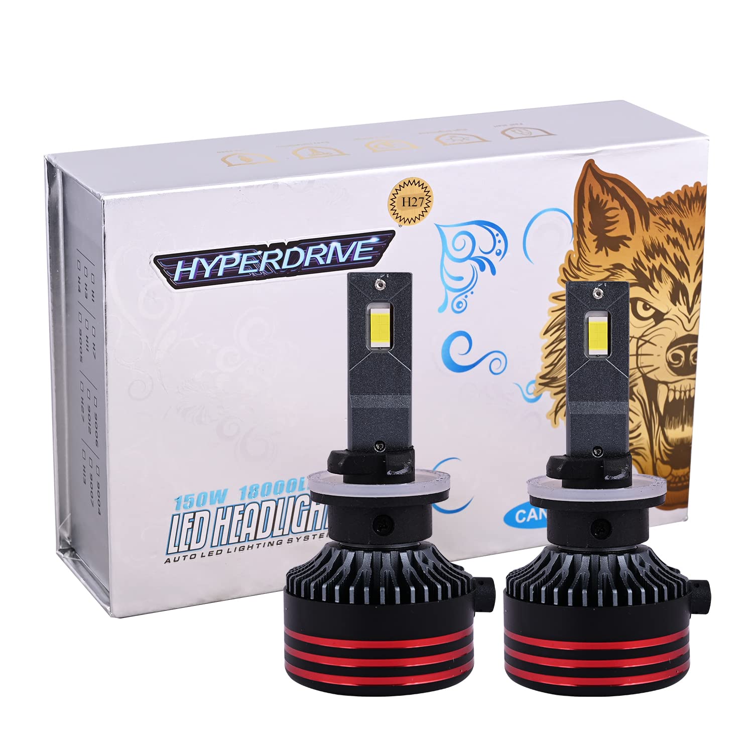 Thump THHBH27 HYPERDRIVE H27 150W LED Headlight Conversion Kit