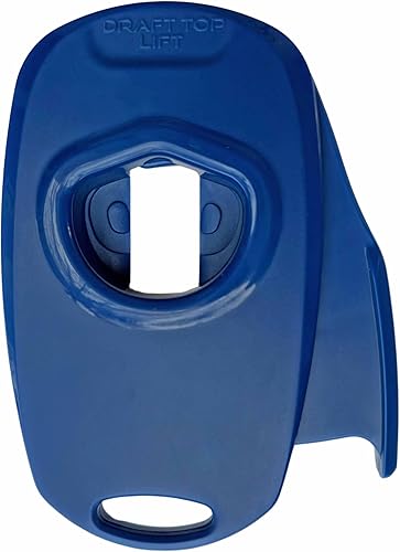 Draft Top Lift - Abrelatas universal en topless, removedor de tapa de aluminio de borde liso para cerveza, cócteles y refrescos, ideal para portón