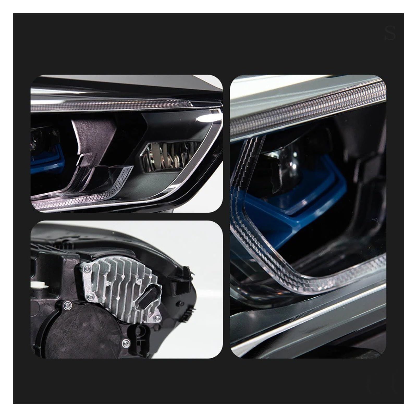 Faro Proiettore Anteriore 1 Coppia Per X5 G05 2019 2020 2021 2022 Fari LED Auto Fari Anteriori DRL Accessori Proiettori Segnale(Laser)
