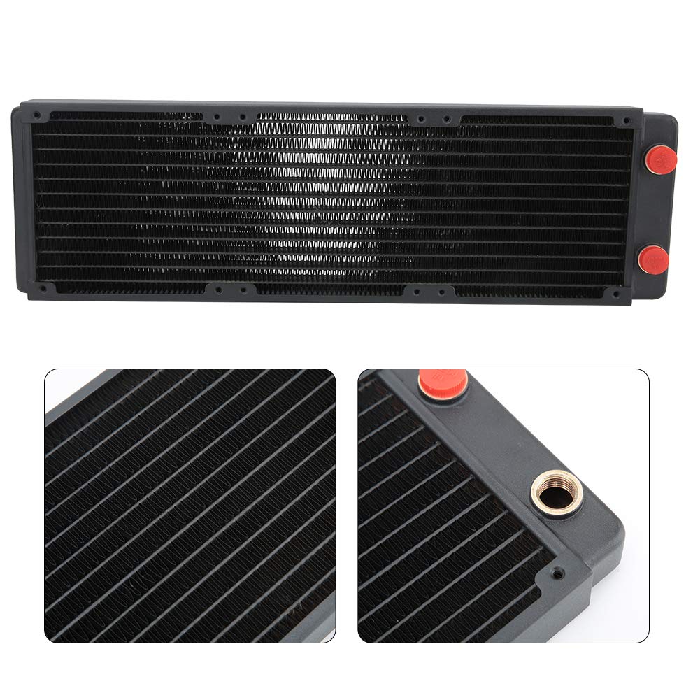 Radiatore di raffreddamento ad acqua in rame di alta qualità, dissipatore di calore per CPU per computer PC, scambiatore di calore a 12 con separatore d’acqua integrato per ap