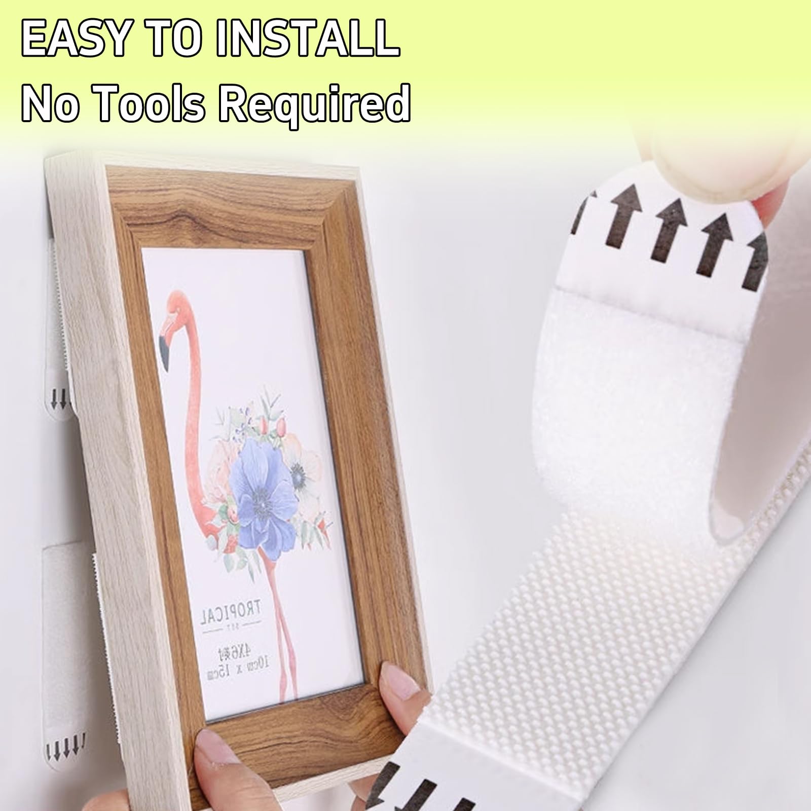 bilder aufhängen ohne bohren - 12 Paare (24 Streifen) command strips zum Aufhängen von Bildern an der Wand ohne Nägel, 3.7" L x 0.76" W Kleber poster strips, beschädigungsfrei