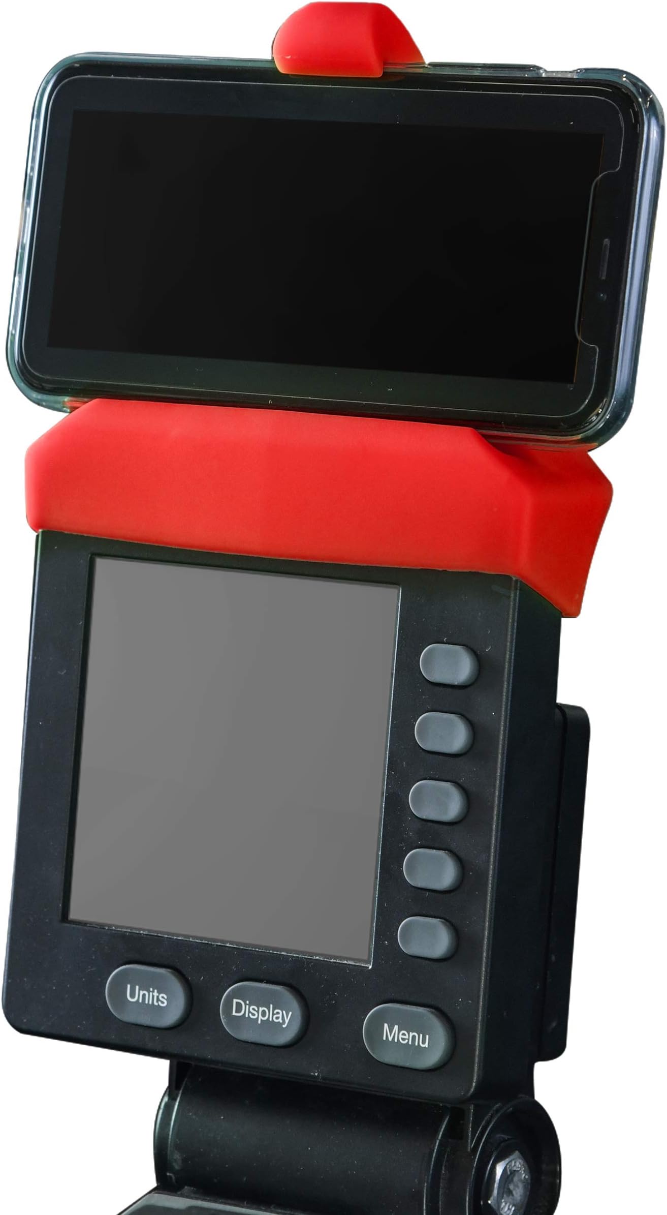 Vapor Fitness Phone Holder Made for PM5 Monitors of Concept 2 Rower, SkiErg and BikeErg - Silicone Smartphone Cradle Compatible with Concept 2 Rowing Machine. Ideal Rower Accessories