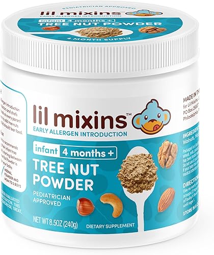 Miniatura 9 de Lil Mixins Introducción temprana de alérgenos, maní  Etapa del bebé 1-3, para edades de 4 meses a 12 meses  Tarro de 8.5 onzas, suministro de 4 meses