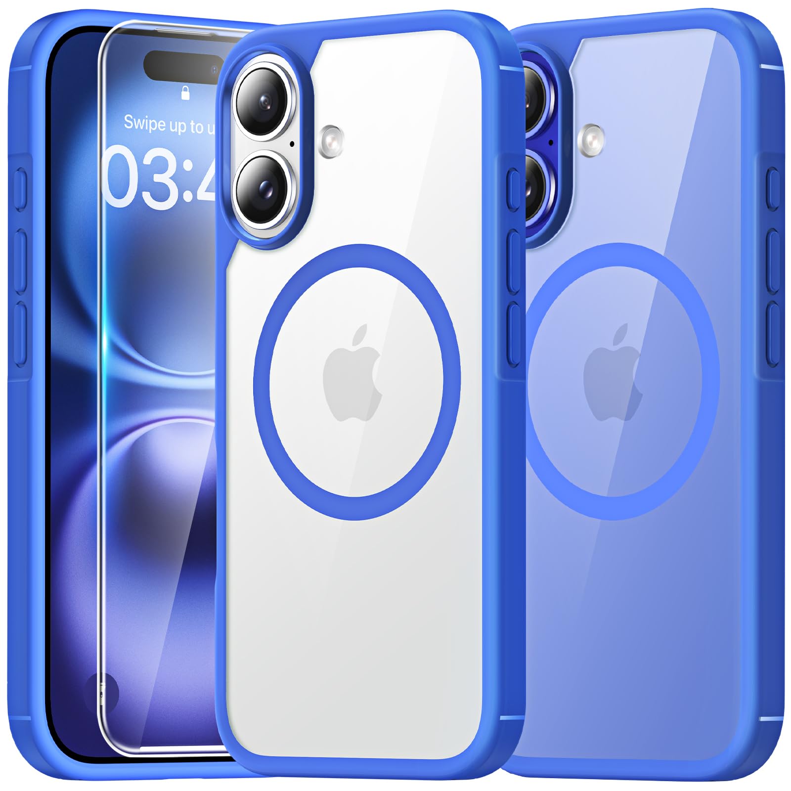 TAURI Funda para iPhone 13/iPhone 14, Compatible con MagSafe [No amarillea] con Vidrio Templado, Carcasa Nueva para iPhone 13/iPhone 14,Funda Ultra Fina antichoque - Transparente — view 185