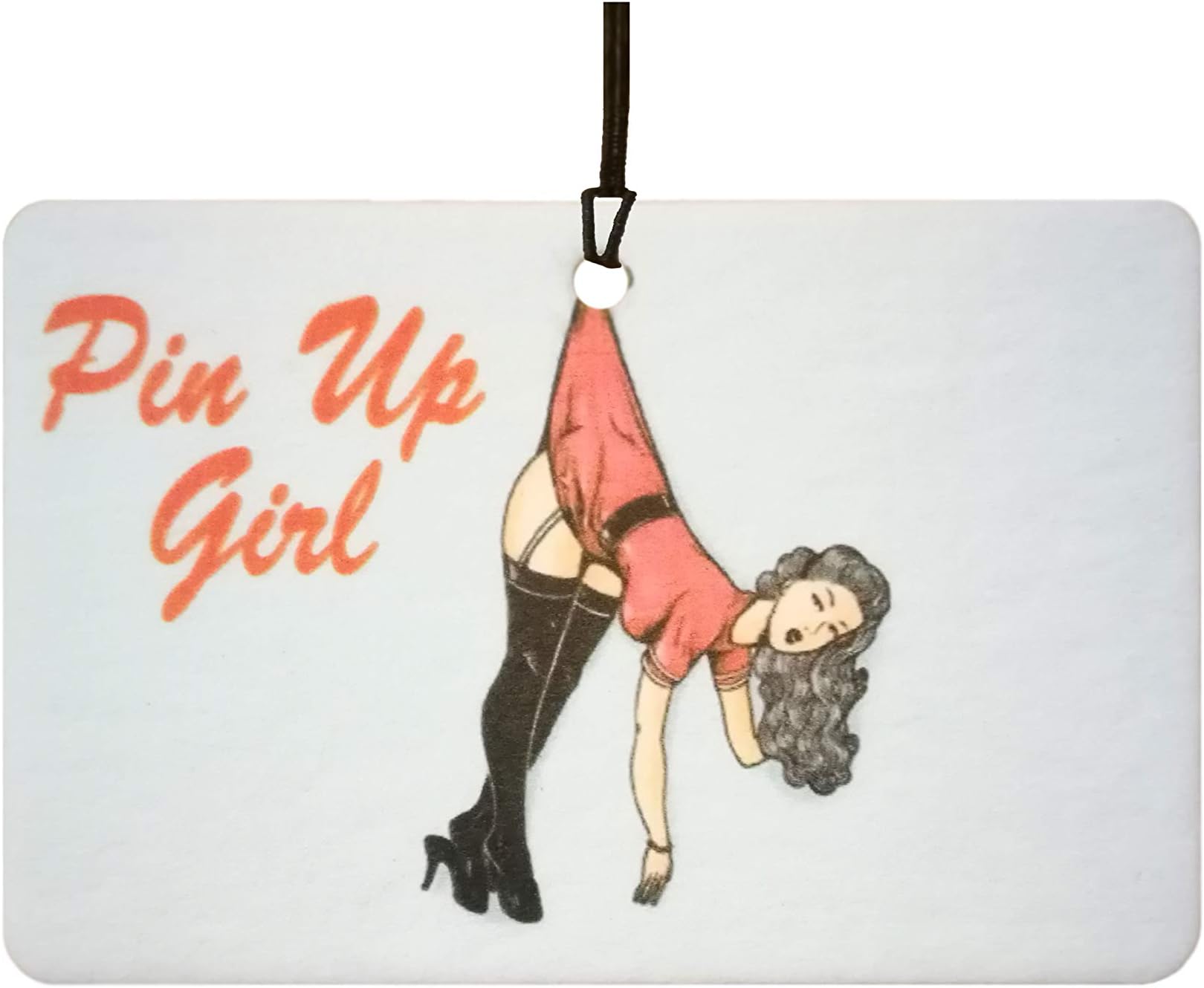 Pin Up Girl Car Air Freshener (Funny/Fun Xmas Christmas Stocking Filler/Secret Santa/Novelty Scented Gift)