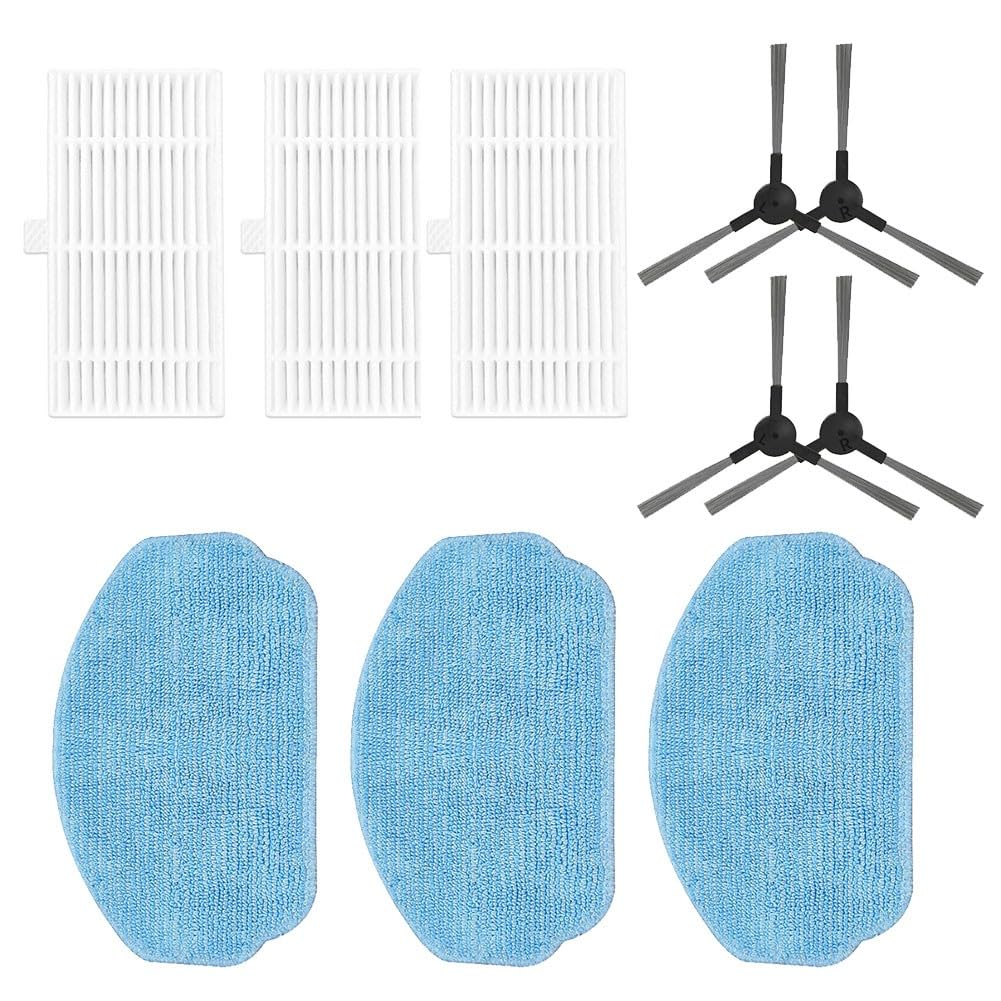 Robot Partes de aspiradora para Cecotec Conga 999 X-Treme, cepillos laterales, filtros, trapeadores, kit de repuesto