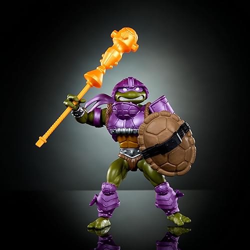 Miniatura 10 de Masters of the Universe Origins Turtles of Grayskull - Figura de acción de He-Man, 16 articulaciones, TMNT y MOTU Crossover con accesorios