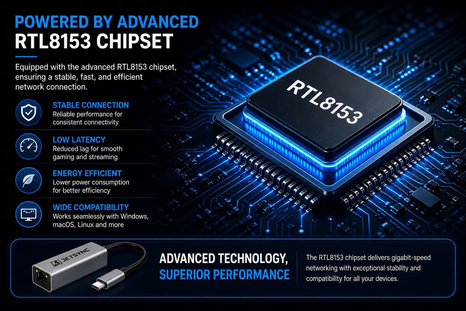 USB-C to Ethernet Adapter - Gigabit Speed -3