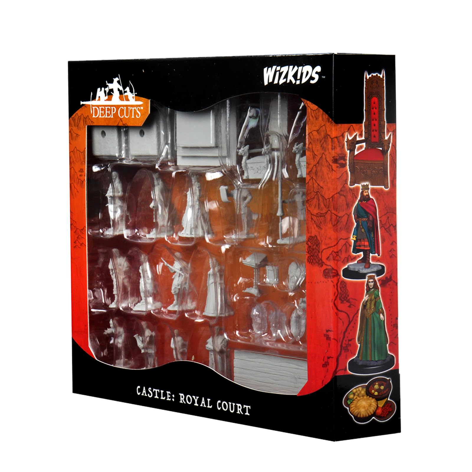 Amazon | Wizkidsディープカット未塗装ミニチュア：タウンピープル：城