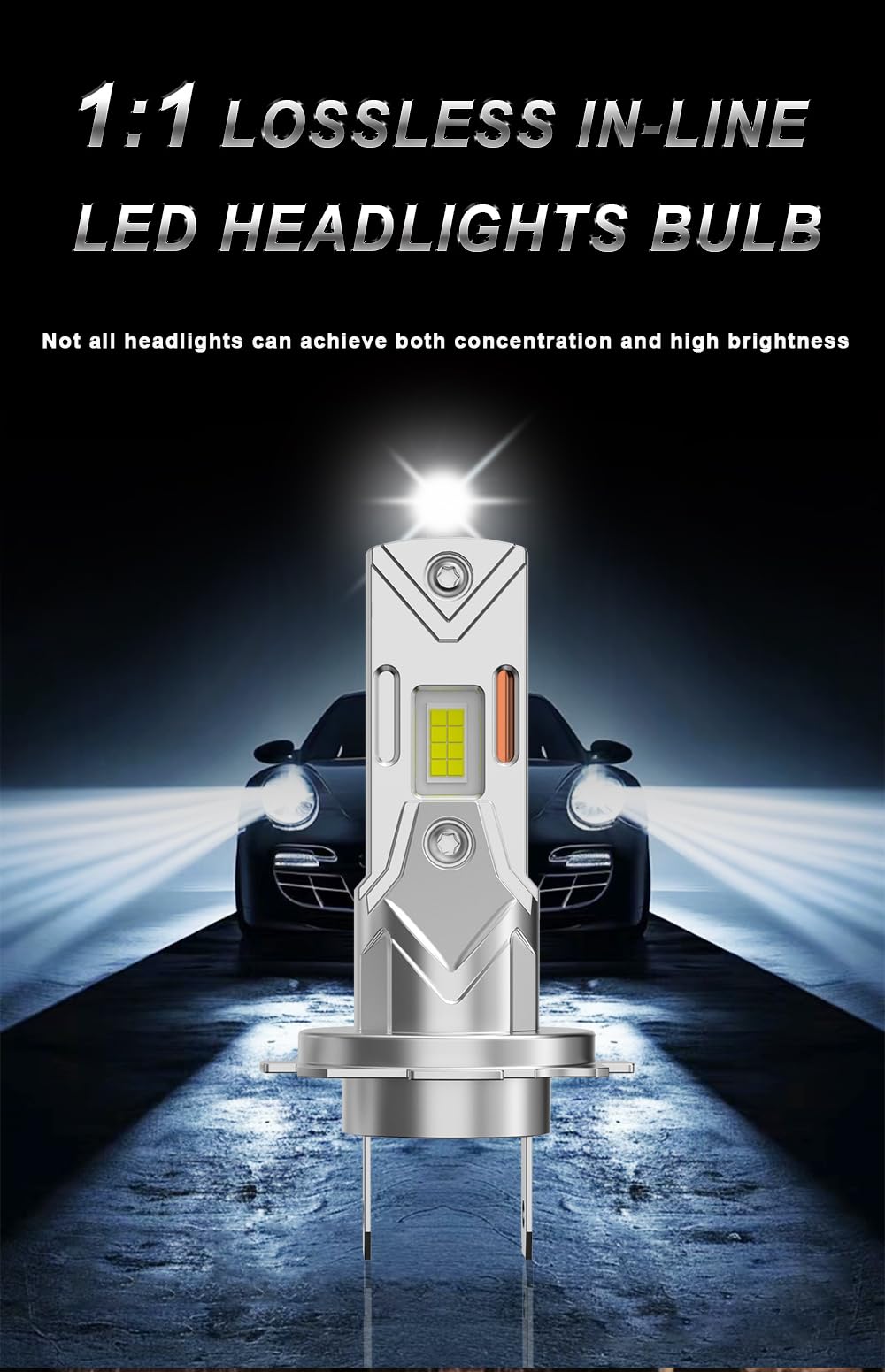 Lampadine LED Auto Moto H1 H4 H7 H11 9005 9006 9012 46W 12000LM CSP Chips 12V Faro LED Plug & Play IP67 Impermeabile Alta Luminosità 1:1 Sostituzione Alogena (H11)