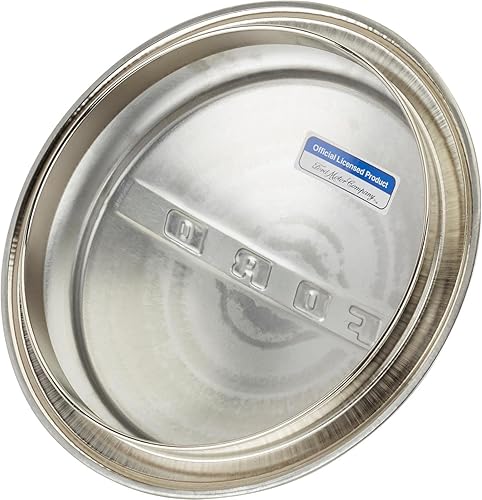 Miniatura 5 de Speedway Motors Tapacubos de acero inoxidable Ford 1947-1948, incluye 4 clips de montaje a presión para una fácil instalación, diámetro de borde de