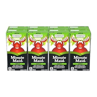 Minute Maid Apple Juice 200mL Tetra, Pack of 8