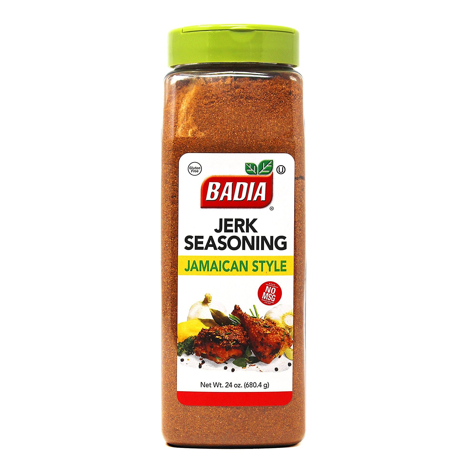 Badia Seasoning Jamaican Style, 24 oz - Bold, Spicy Caribbean Blend, Dry Rub, Grilling, Chicken, Pork, Seafood, Vegetables, Gluten Free, No MSG
