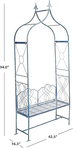 Miniatura 5 de Safavieh PAT5010C Colección para exteriores Eloise Victorian Antique Arbor, Mossy Blue
