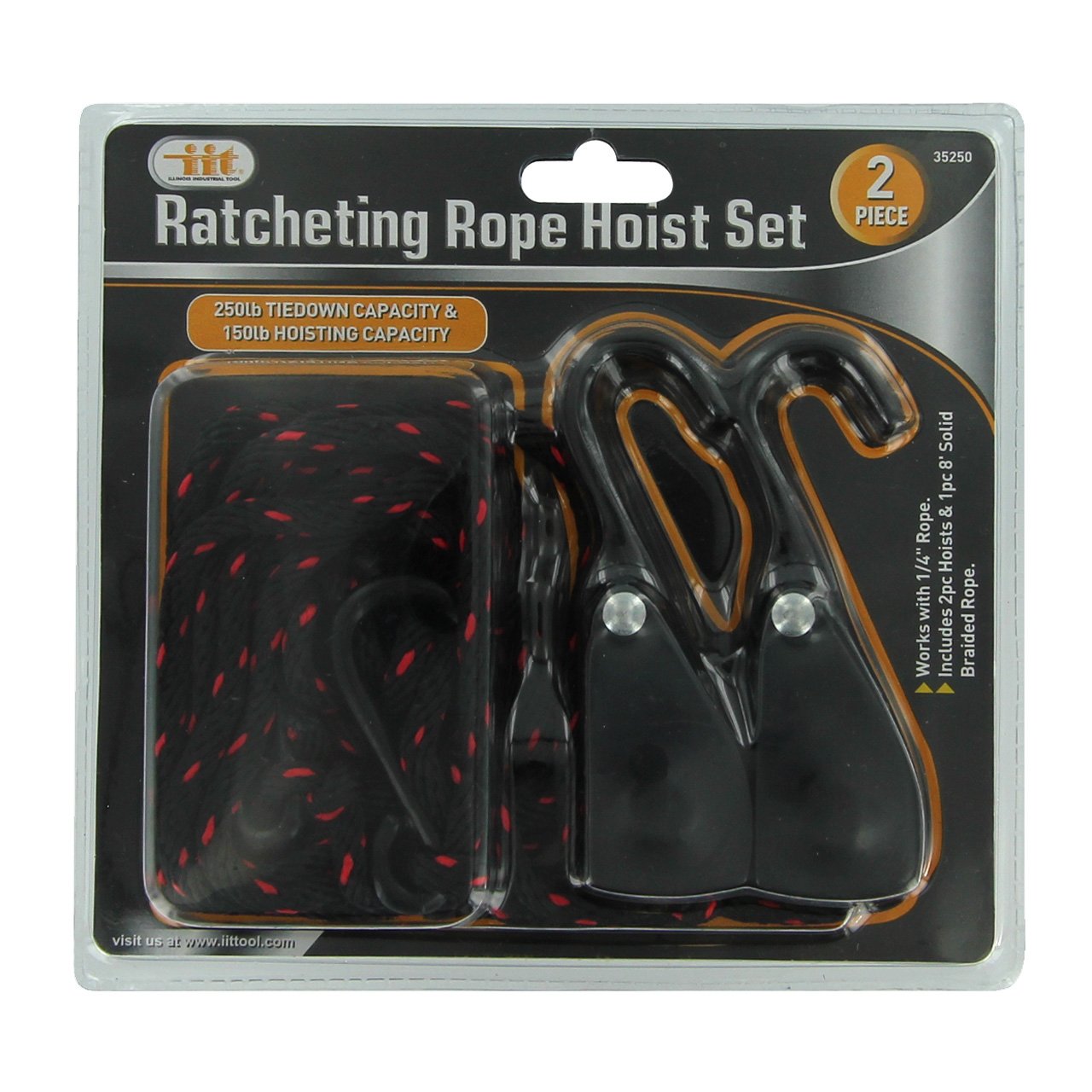 IIT 35250 Ratcheting Rope Hoist Set 2Piece, : Amazon.in: Home Improvement
