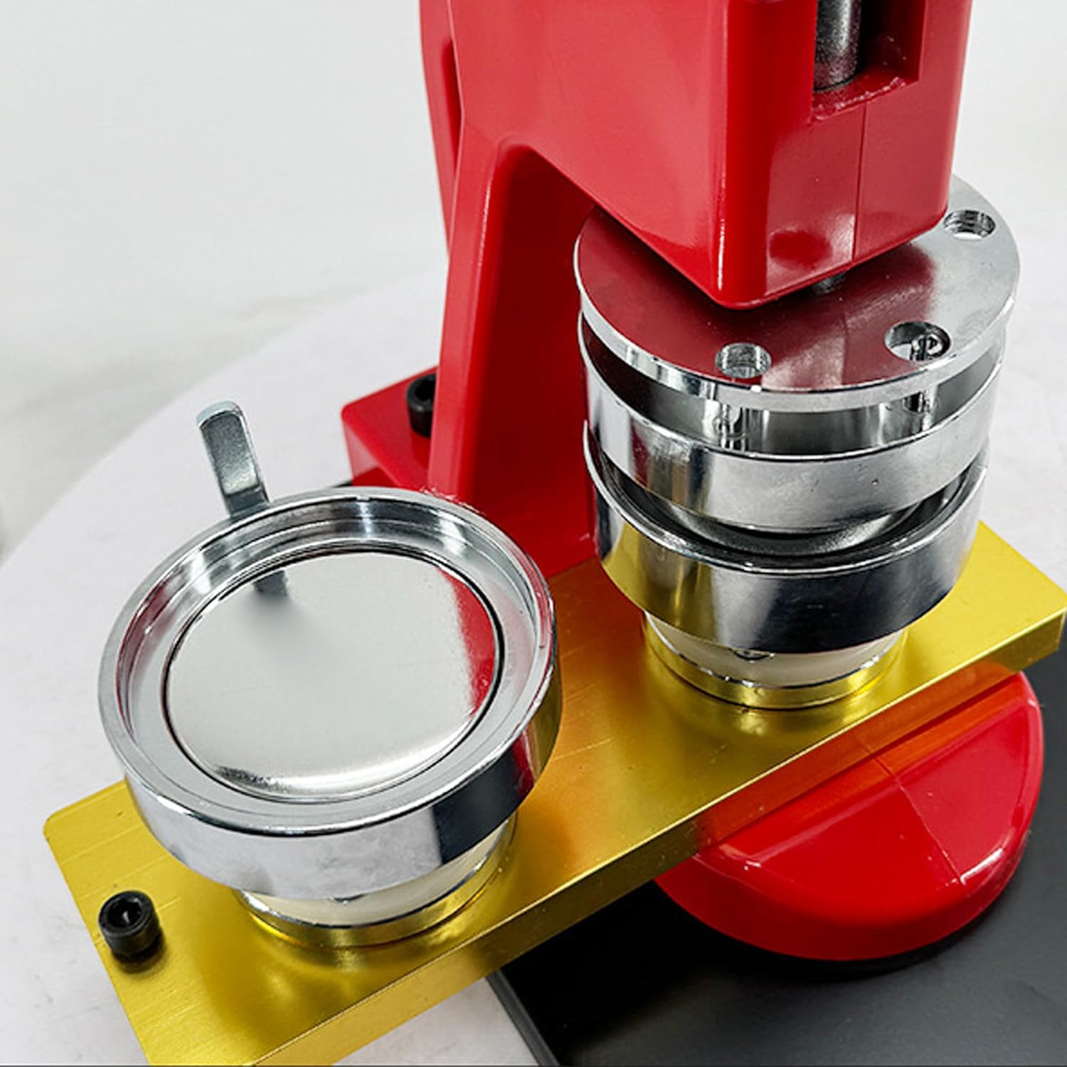 缶バッジメーカー 50mm直径 丸型 グッズ DIY アルミ合金スライドレール 金型が交換可能 業務用 家庭用