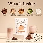 Organic Traditions Superfood Chocolate Latte, Creamy Coconut Milk Blend, Organic Cacao With Ashwagandha, Warm Cozy Flavor, Lightly Sweetened, Superfood Powder With Probiotics, 150g / 5.3oz Bag