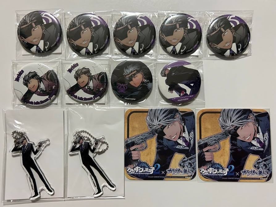 Amazon.co.jp: アルカナ ファミリア デビト 缶バッジ アクリル