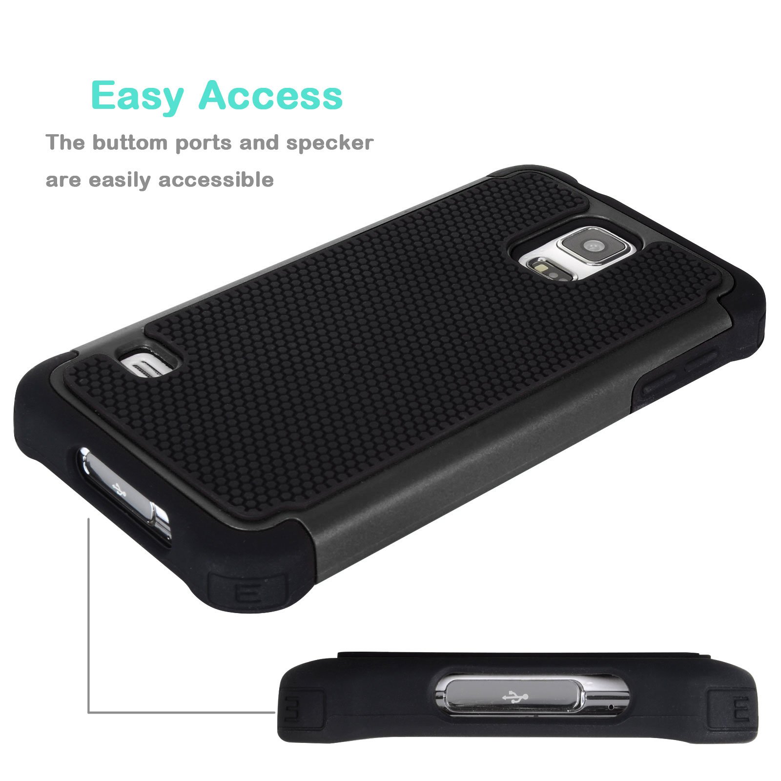 Amazon.com: Jeylly Galaxy S5 Case, for Samsung S5 Cover, Shock 