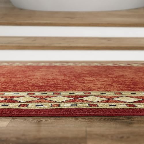 Miniatura 156 de Antep Rugs Alfombras modernas con bordes de 2 x 7 pies antideslizantes (antideslizante) de perfil bajo con parte trasera de goma para interiores