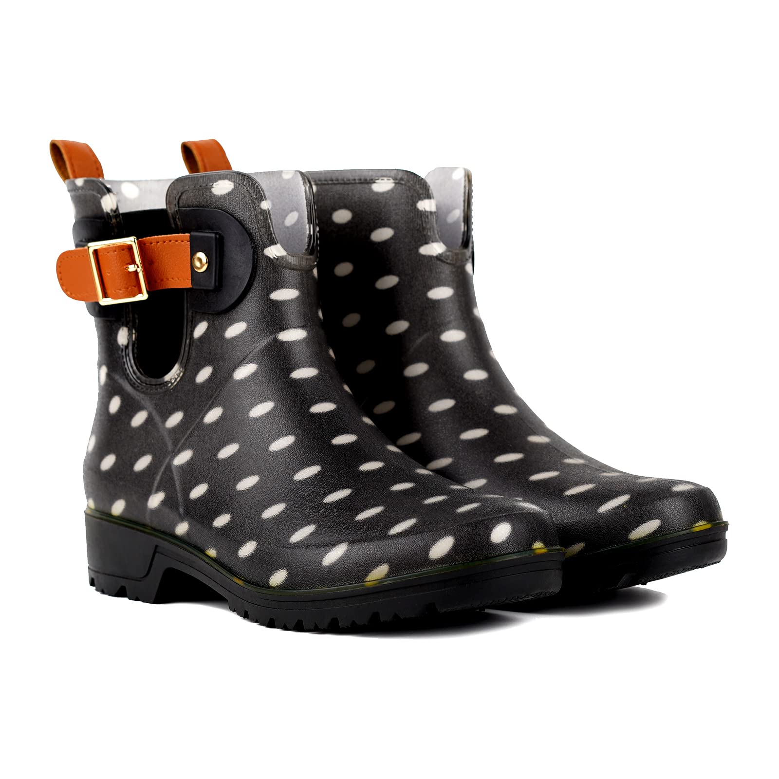Geweo Stivali Di Gomma Donna Chelsea Uomo Impermeabile Antivento in Nero Marrone Grigio Rosso Bianco Taglia 35-43