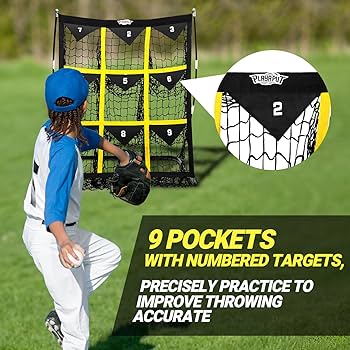 Amazon | PLAYAPUT (プレイパット) 9穴ピッチングネット 野球