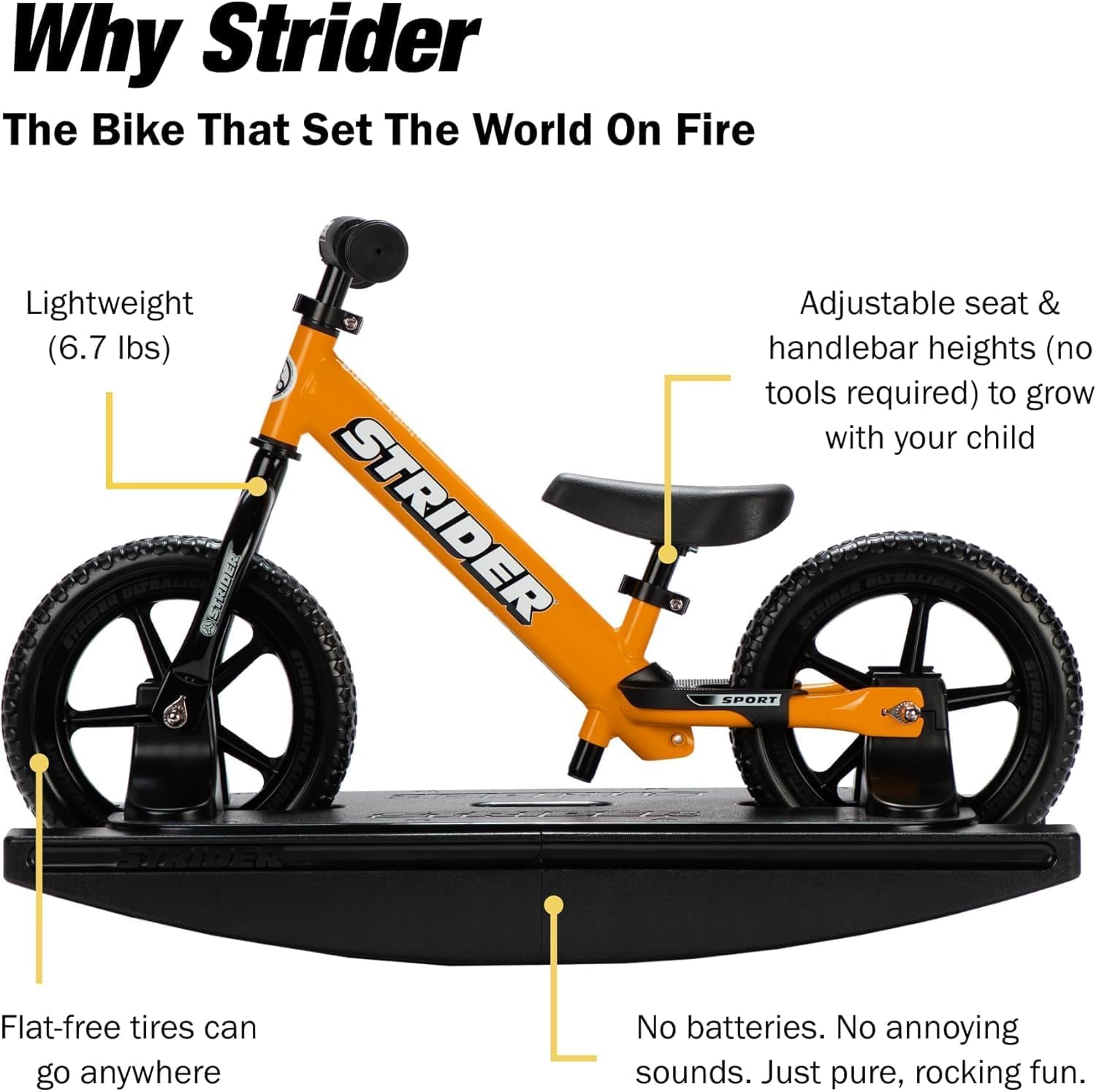 Amazon.co.jp: Strider 12 Sport 2イン1 ロッキングバイク 6ヶ月