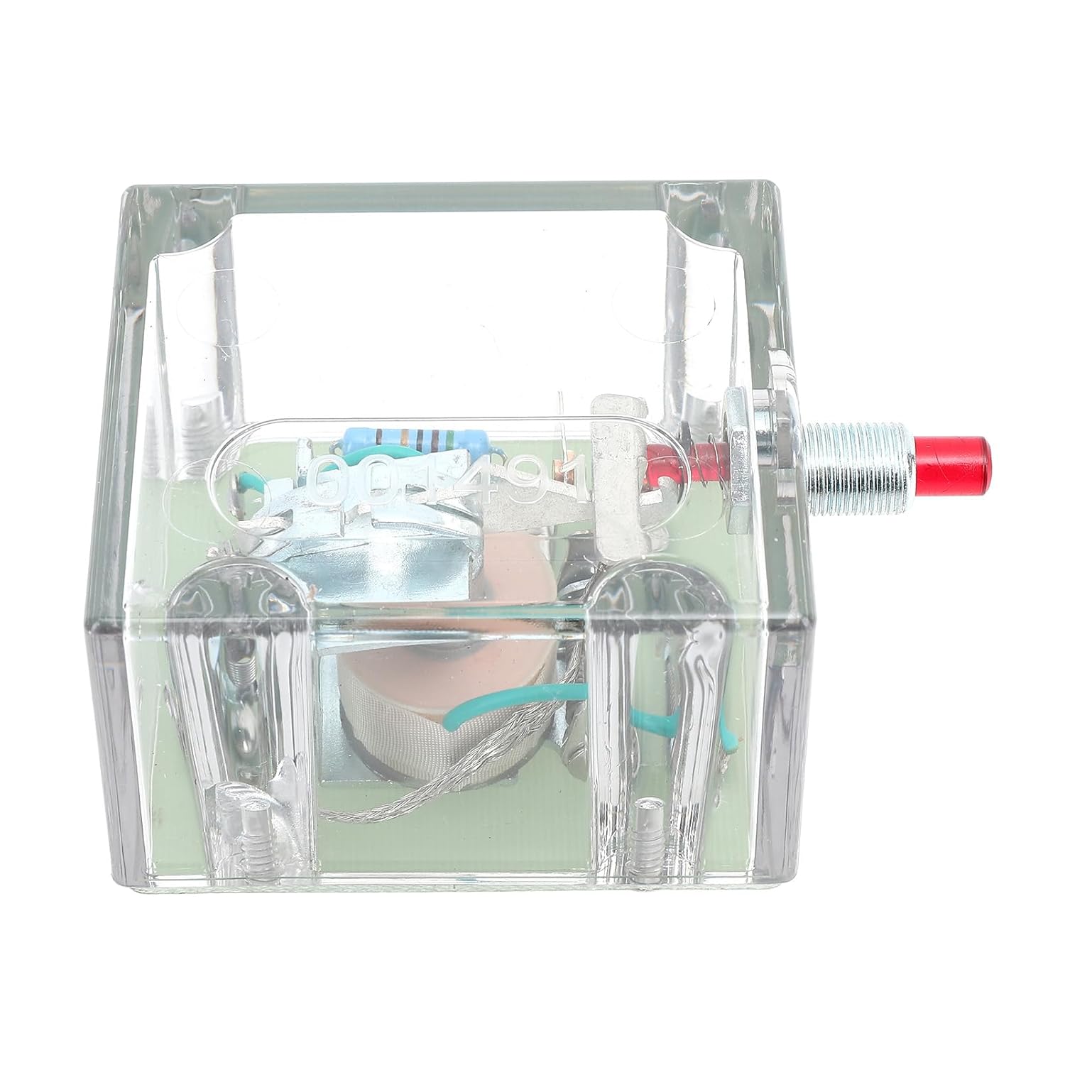 518APH 12 Relay Shutdown, 12V Relay with Manual Reset, 10A 24V Rated Contacts, 14A, for Distributor Ignition or Engines, Metal and ABS Construction