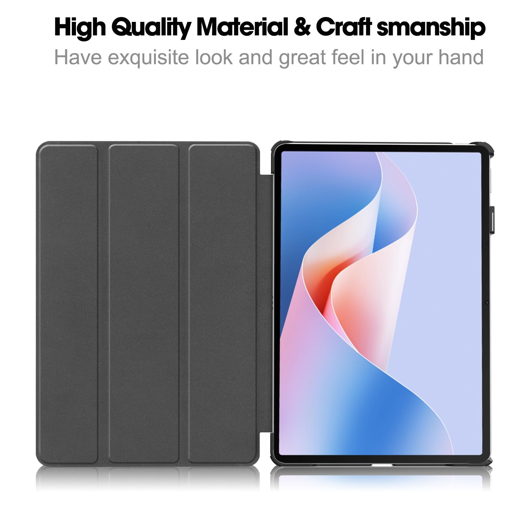 11-Zoll Tablet-Hülle Aus PU-Leder – Tri-Fold Mit Standfunktion & Auto Sleep/Wake