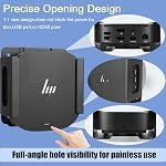 Metal Wall Mount and Under Desk Mount Compatibility HP USB-C Dock G5 VESA Mount,High Strength Steel Docking Station Mounting Holder Compatible with HP USB-C Dock G5, (Black Holder Only)