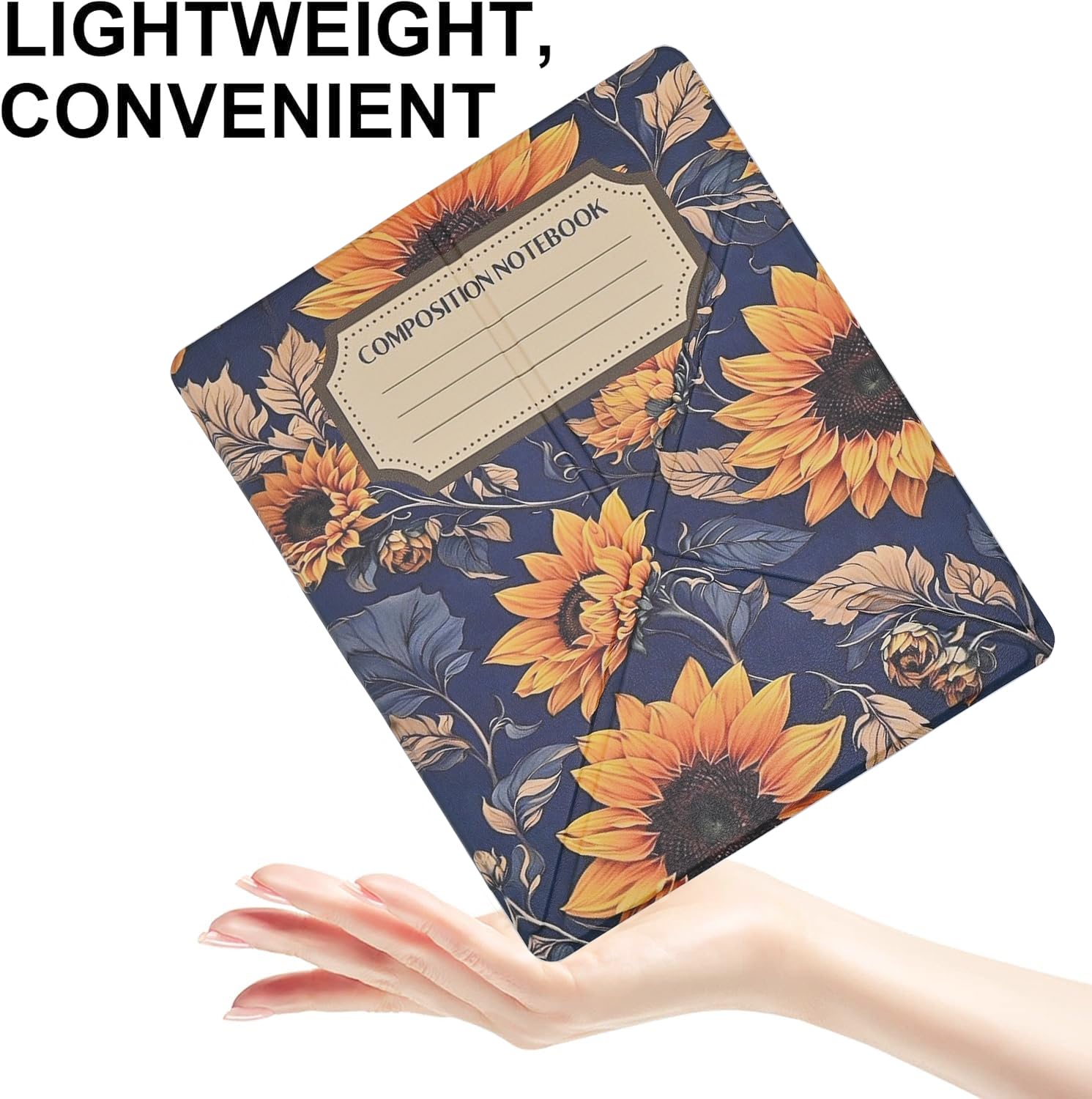 Etui Slimshell do 25.9 cm Kindle Scribe (wersja 2024/2022) – lekka wysokiej jakości skóra PU foliowana okładka, stojak na książki, automatyczny uśpienia / budzenie z uchwytem na długopis, kompozycja