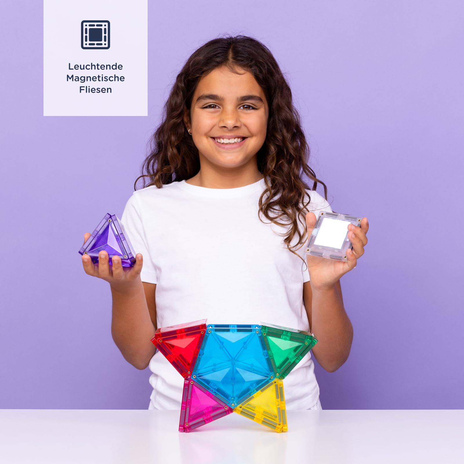 CONNETIX Magnetische Fliesen Light Star Paket, 28 Stück
